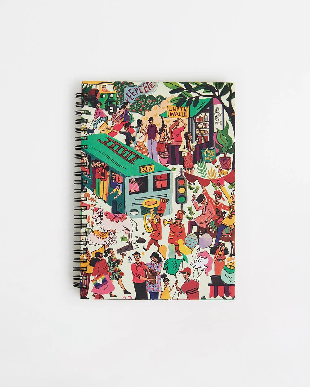 Indian Streets Spiral Notebook