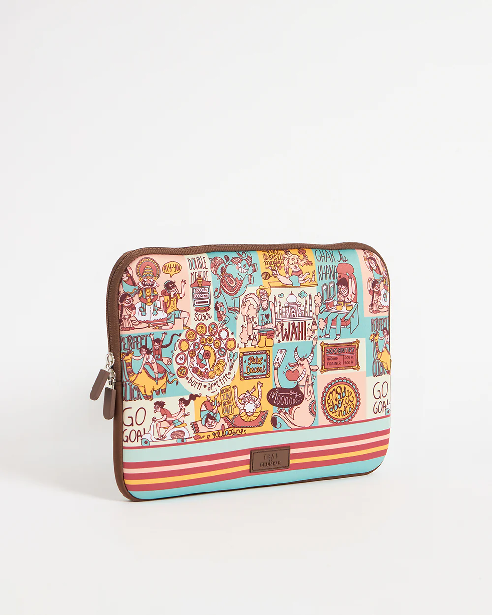 TEAL By Chumbak Indie Pop Laptop Sleeve - 15inch - Image 8