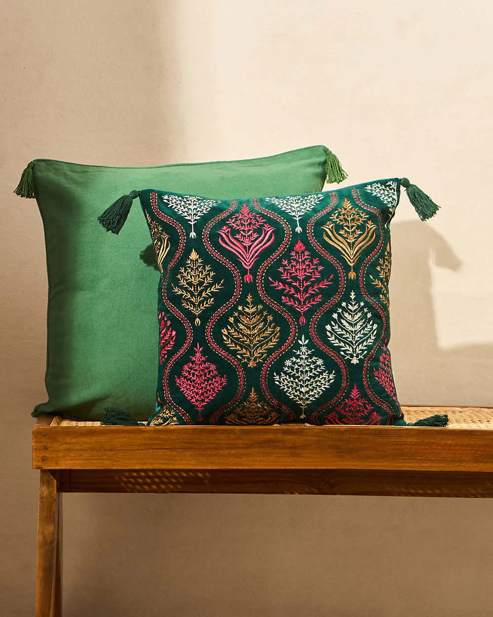 Jaal Cushion Cover, 16" | Palace Memoirs