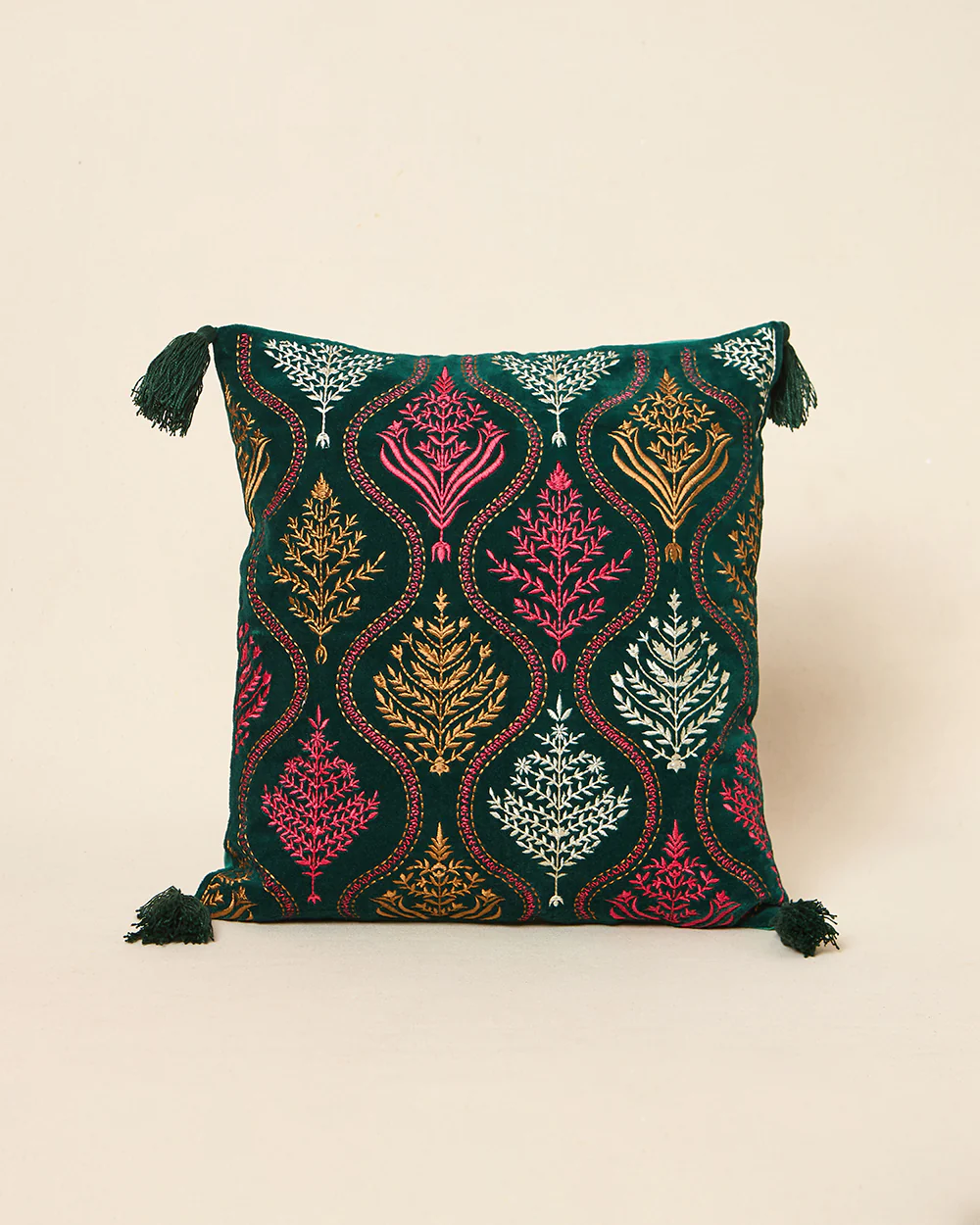 Jaal Cushion Cover, 16" | Palace Memoirs - Image 2