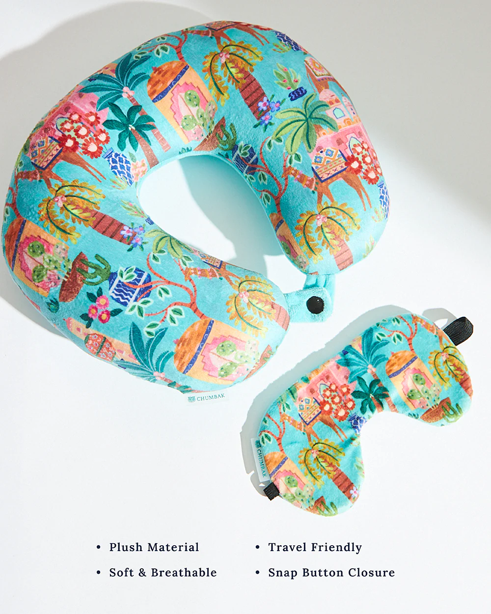 Jaipurscape Travel Pillow with Eye Mask | Digital Nomad - Image 4
