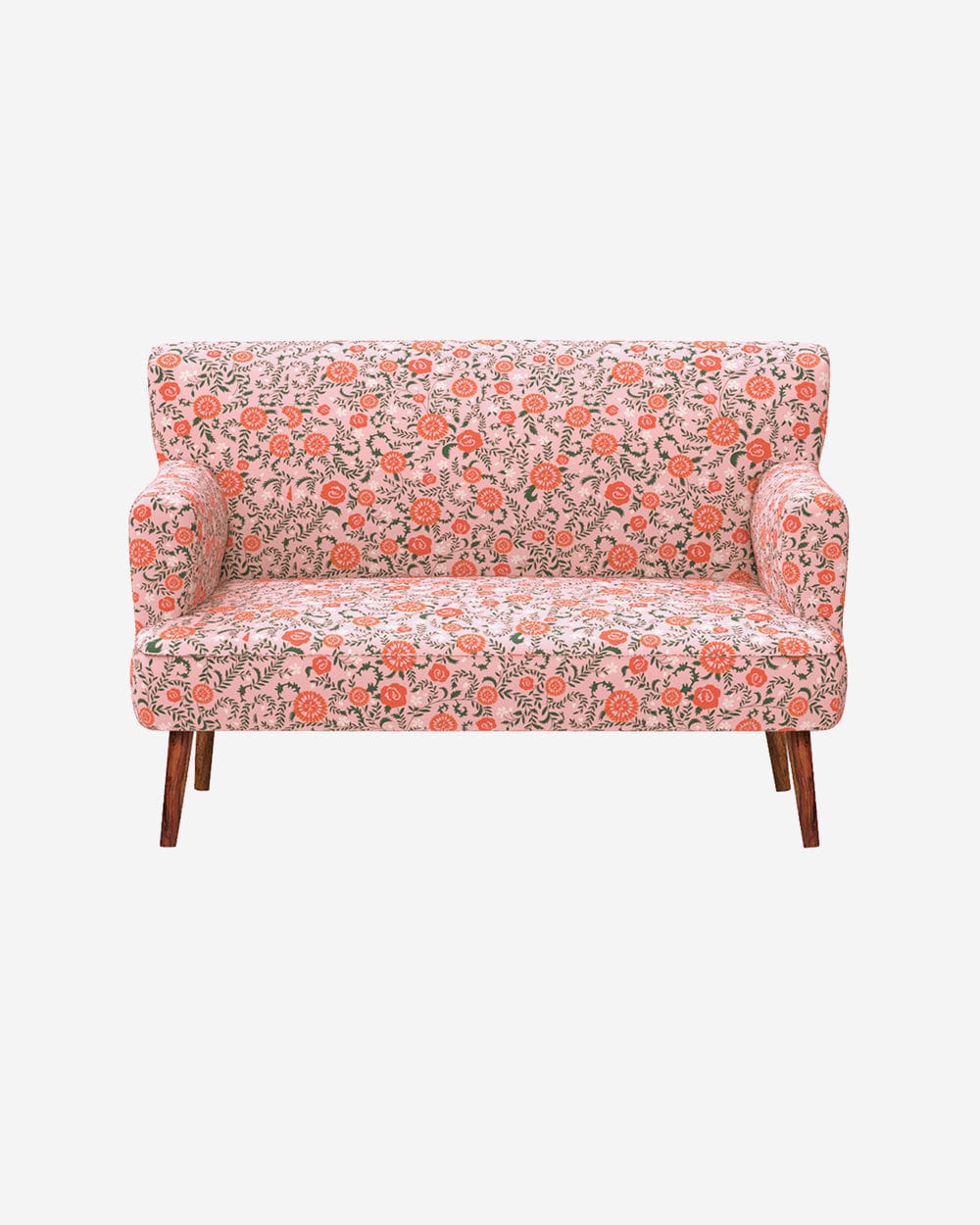 Jodhpur Love Seat - Earthy Florals Peach - Image 2