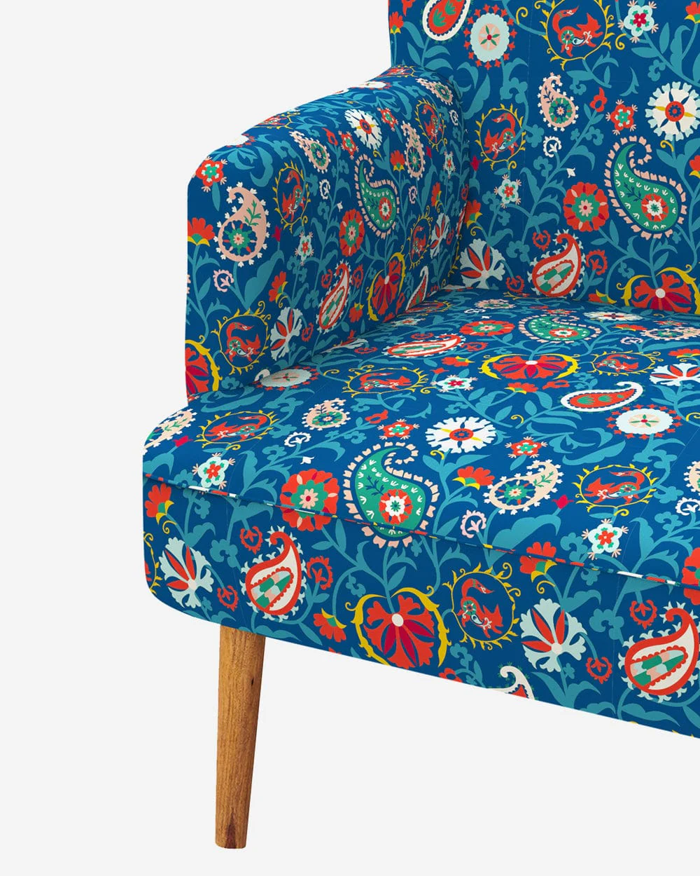 Jodhpur Love Seat - India Paisleys Blue - Image 5