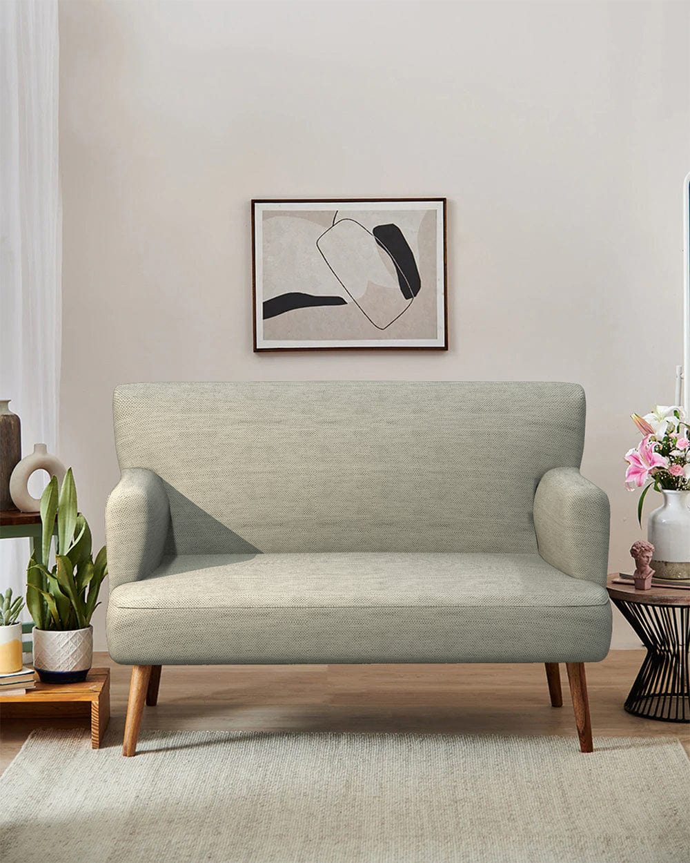 Jodhpur Love Seat - Srilanka Ivory