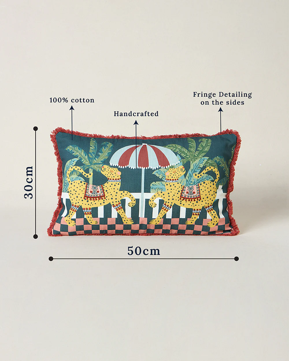 Jungle Soiree Cushion Cushion Cover, 12" × 20" | Lost in Paradise - Image 5