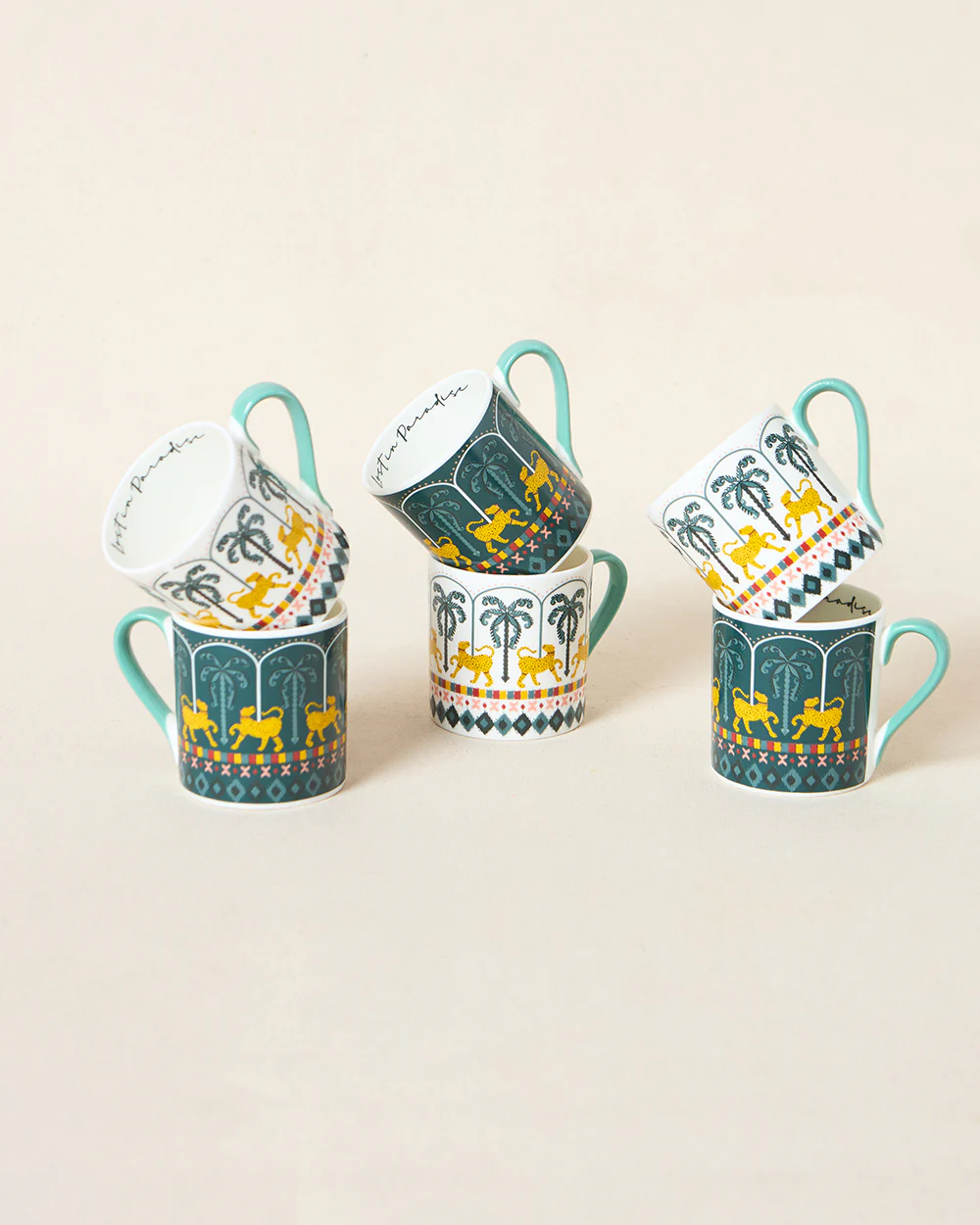 Jungle Soirée Mugs Gift Set of 6 | Lost in Paradise - Image 2