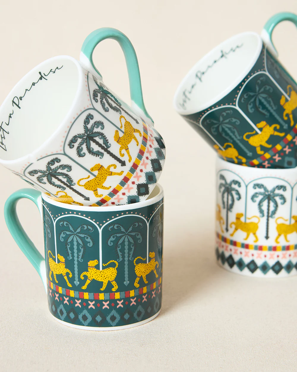 Jungle Soirée Mugs Gift Set of 6 | Lost in Paradise - Image 4