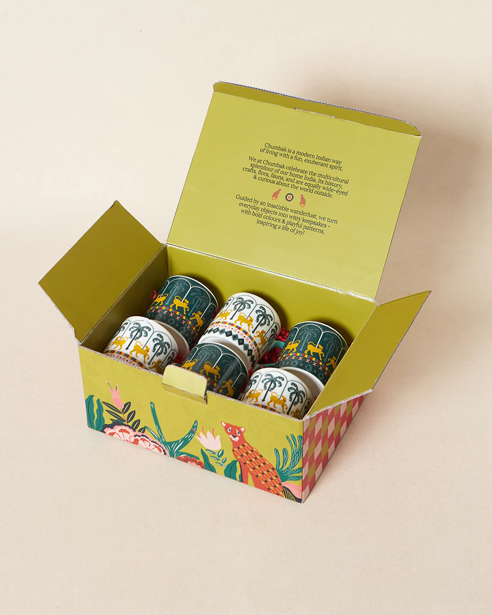 Jungle Soirée Mugs Gift Set of 6 | Lost in Paradise - Image 7
