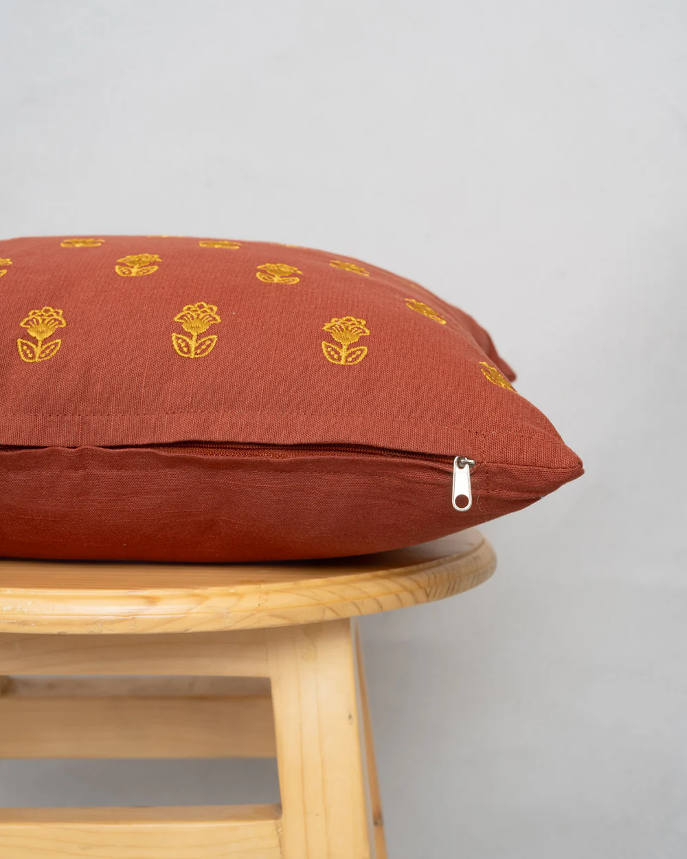 Kesar Bloom Cushion Cover, 16" - Image 3
