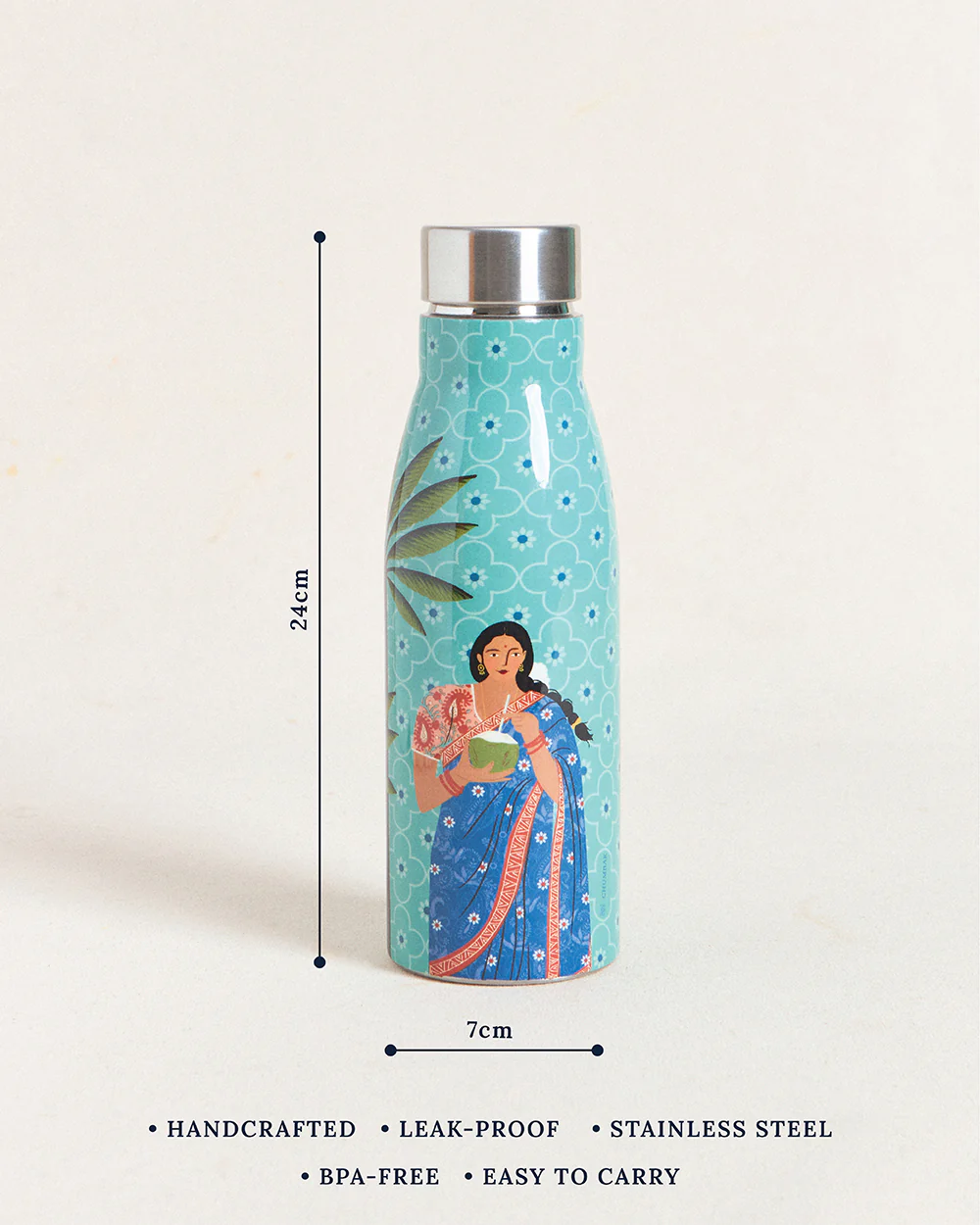 Lady Chettiar Steel sipper - Image 4