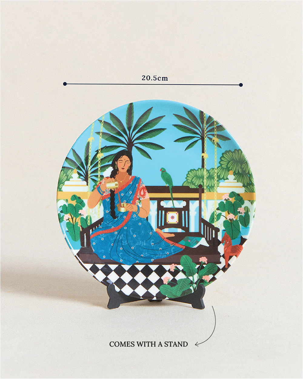 Lady Chettiar Wall Plate - Image 4