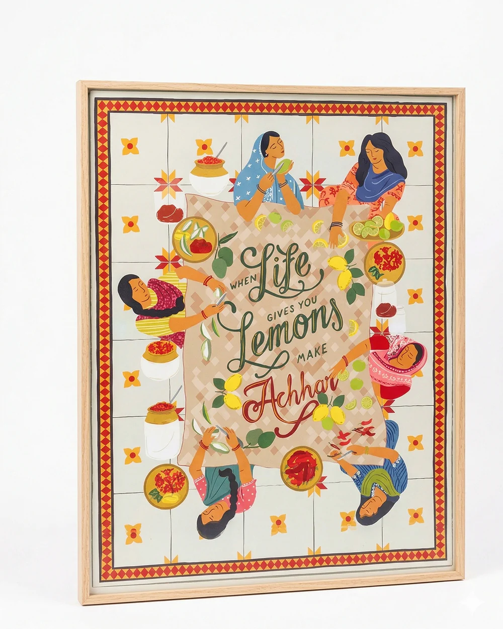Lemon Pickle Wall Frame, 40x50cm| Citrus Zest - Image 3
