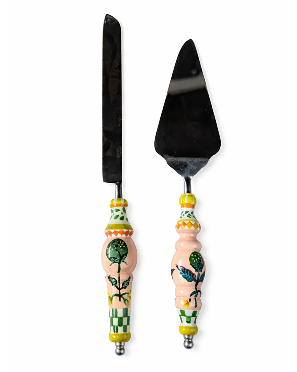 Limonata Cake Server Cutlery  Set, Set of 2 | Citrus Zest - Image 2