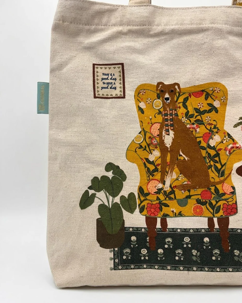 Limonata Hound Canvas Tote | Citrus Zest - Image 8
