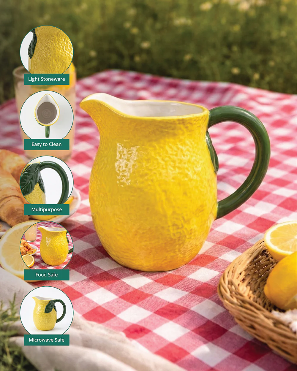 Limonata Pitcher| Citrus Zest - Image 2