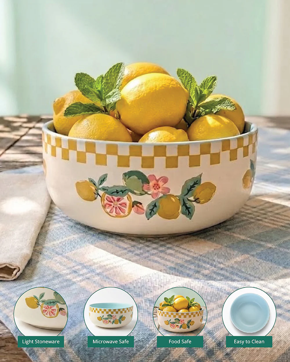 Limonata Serving Bowl | Citrus Zest - Image 2
