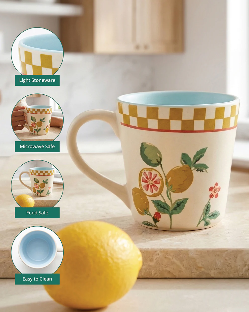 Limonata Tapered Mug | Citrus Zest - Image 2
