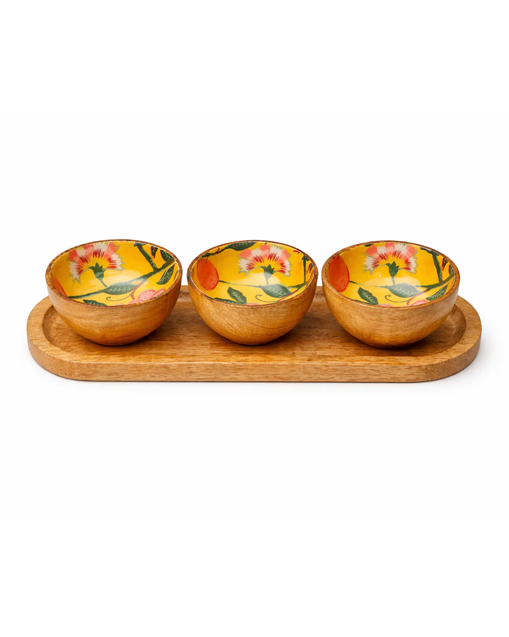 Limonata Trio Wooden Bowl Set | Citrus Zest - Image 8