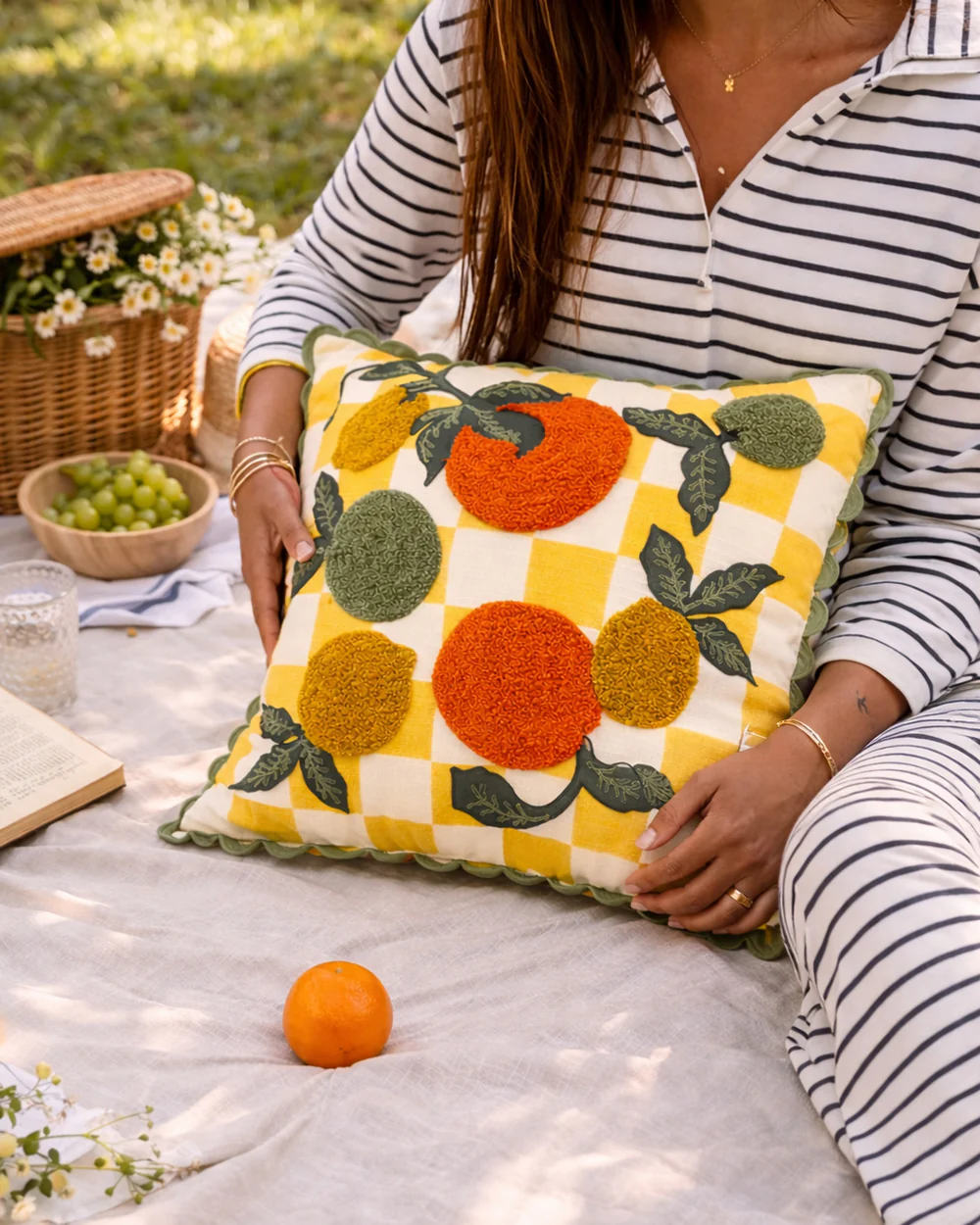 Limoncello Cushion Cover | Citrus Zest - Image 2