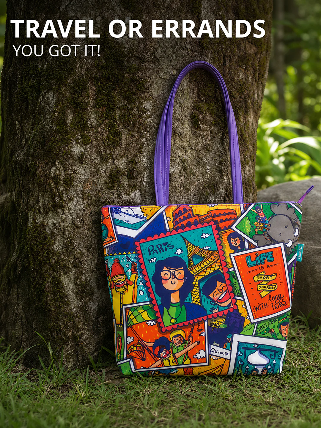 Live To Travel Tote Bag - Image 6
