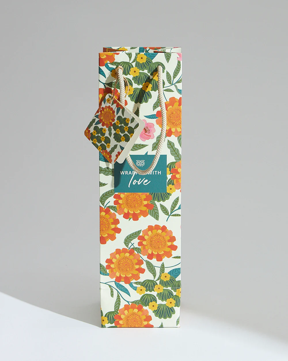 Marigold Bottle Bag with Gift Tag - Image 2