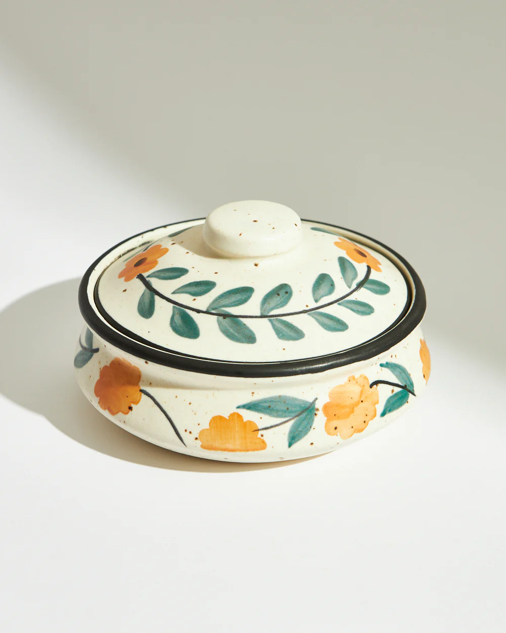 Marigold Casserole | Handpainted Stoneware - Image 2