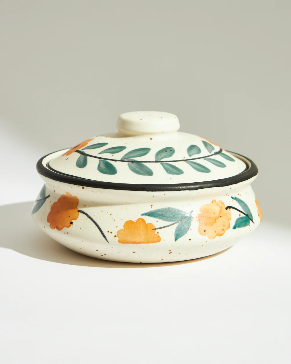 Marigold Casserole | Handpainted Stoneware - Image 3