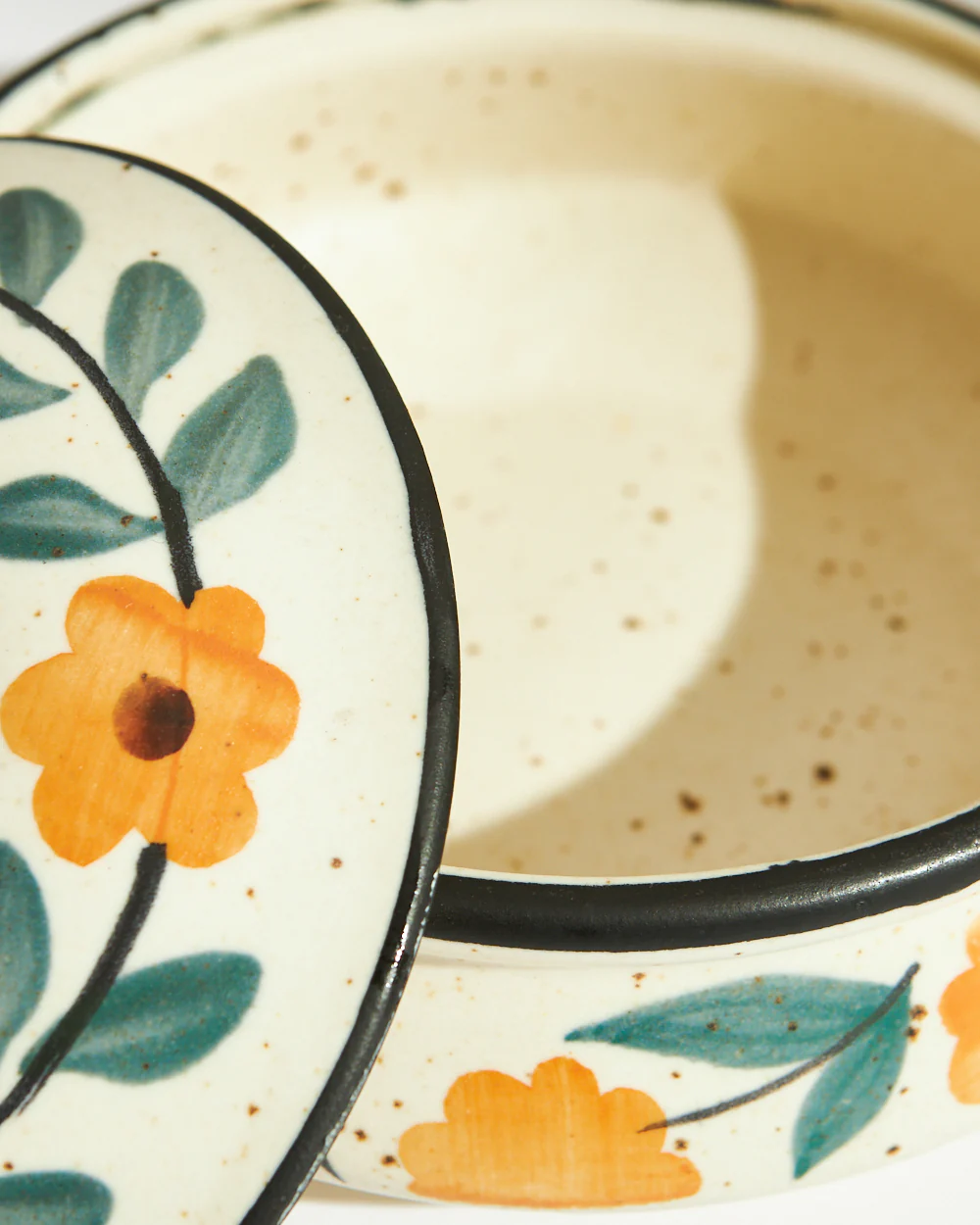 Marigold Casserole | Handpainted Stoneware - Image 7