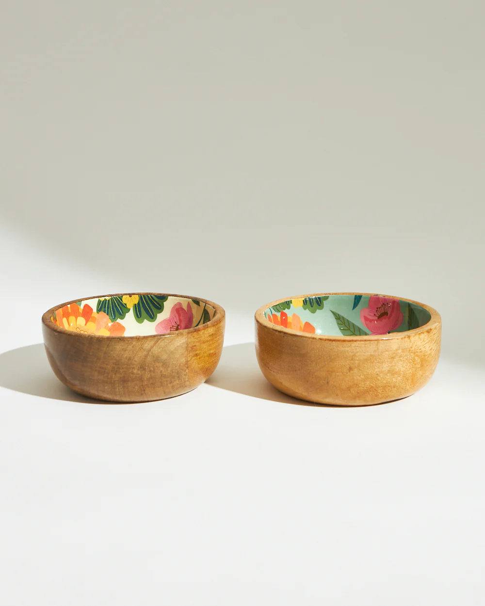 Marigold Mini Snack Bowls (Set of 2)| Wood - Image 6