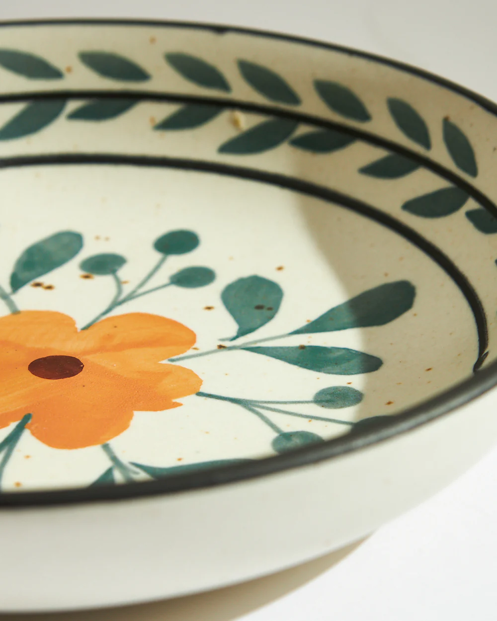 Marigold Pasta Dish | Handpainted Stoneware - Image 5