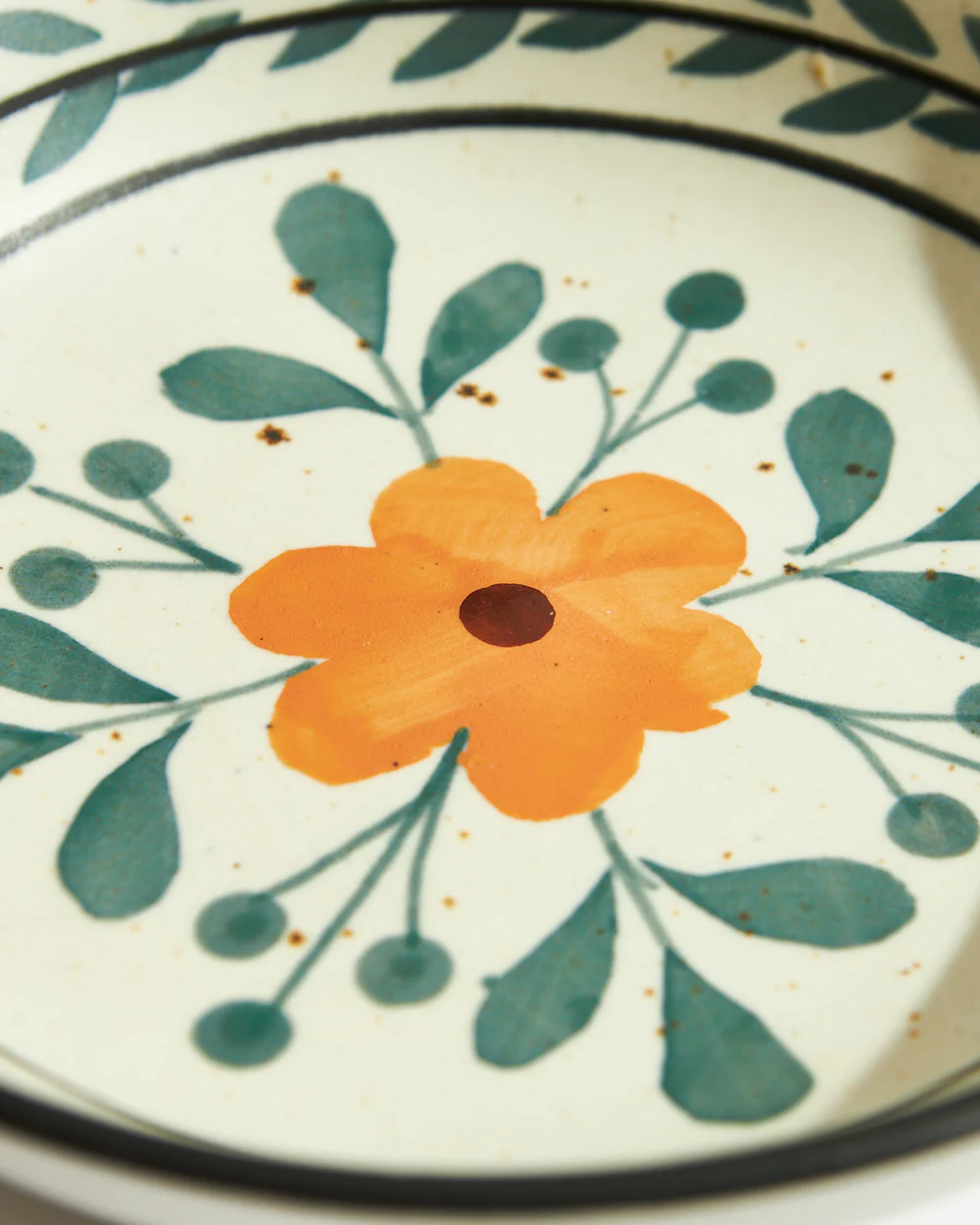 Marigold Pasta Dish | Handpainted Stoneware - Image 6