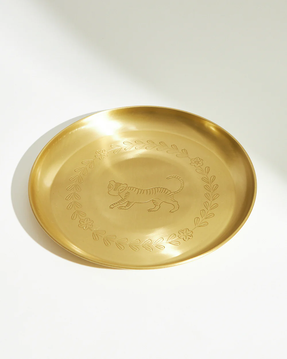 Marigold Royal Tiger Brass Thali - Image 4