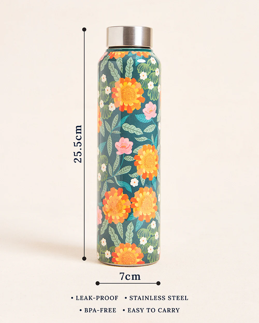Marigold Steel Bottle - Blue - Image 4