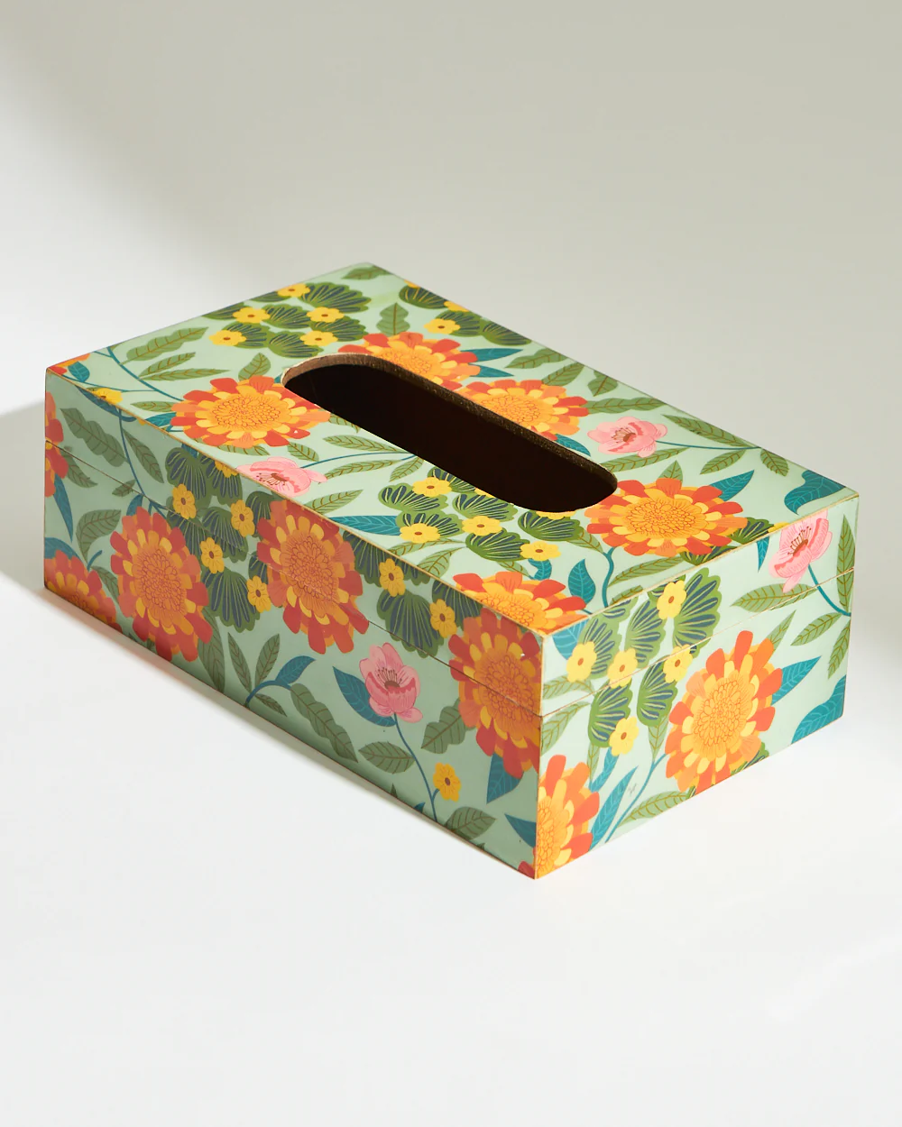 Marigold Tissue Box | Wood - Image 2