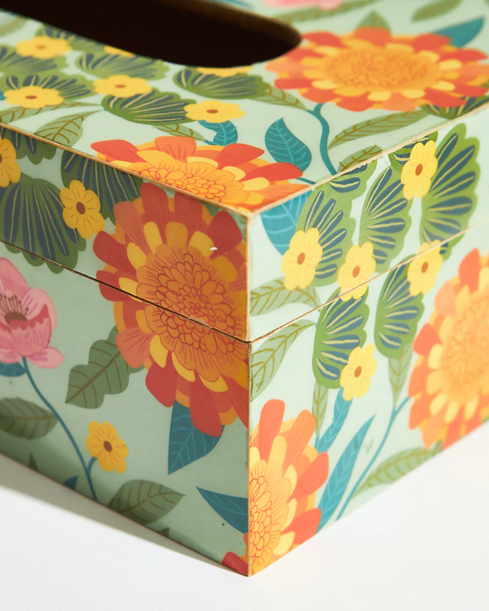 Marigold Tissue Box | Wood - Image 6