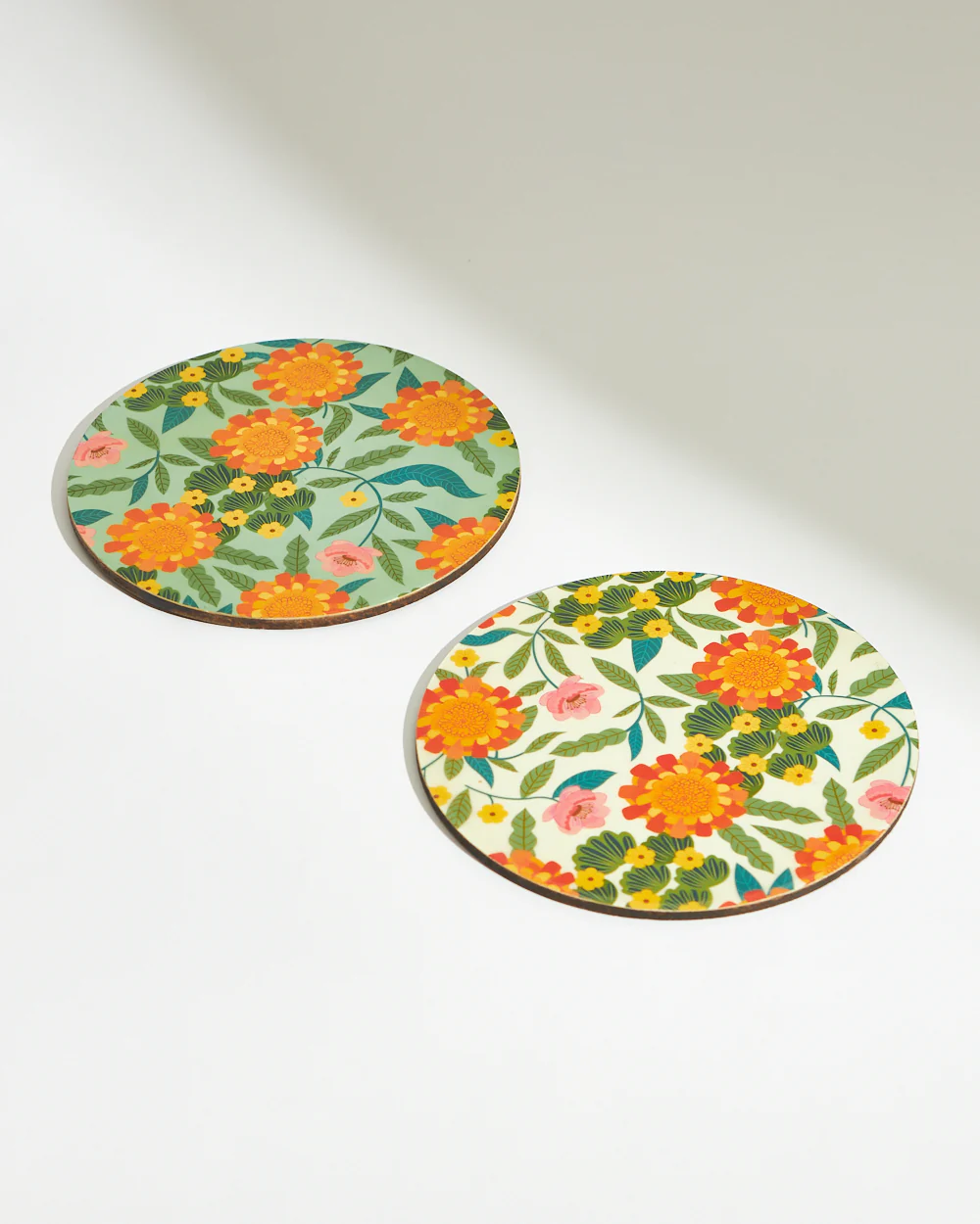 Marigold Trivets (Set of 2) | Wood - Image 3