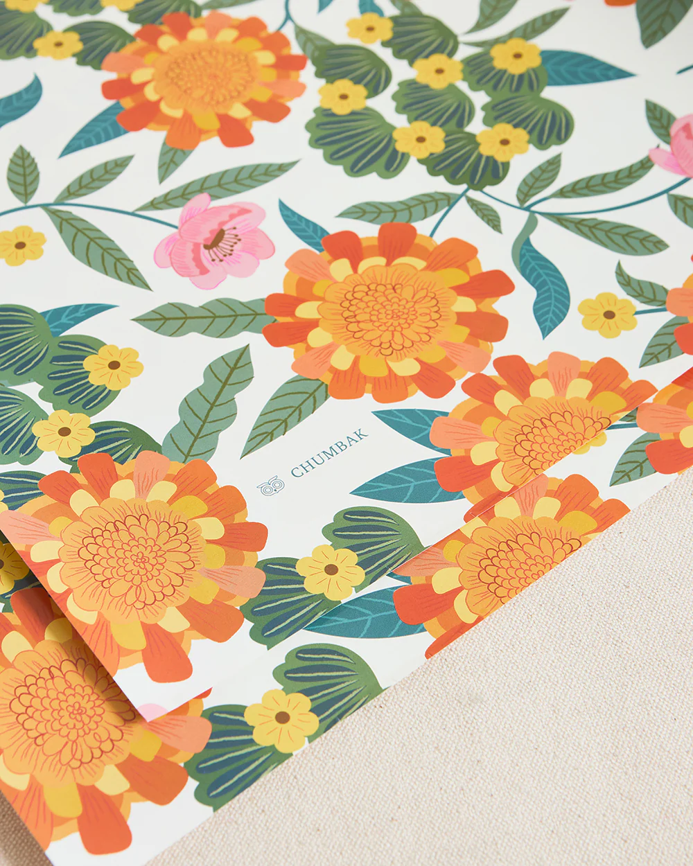 Marigold Wrapping Sheet - Set of 5 - Image 2