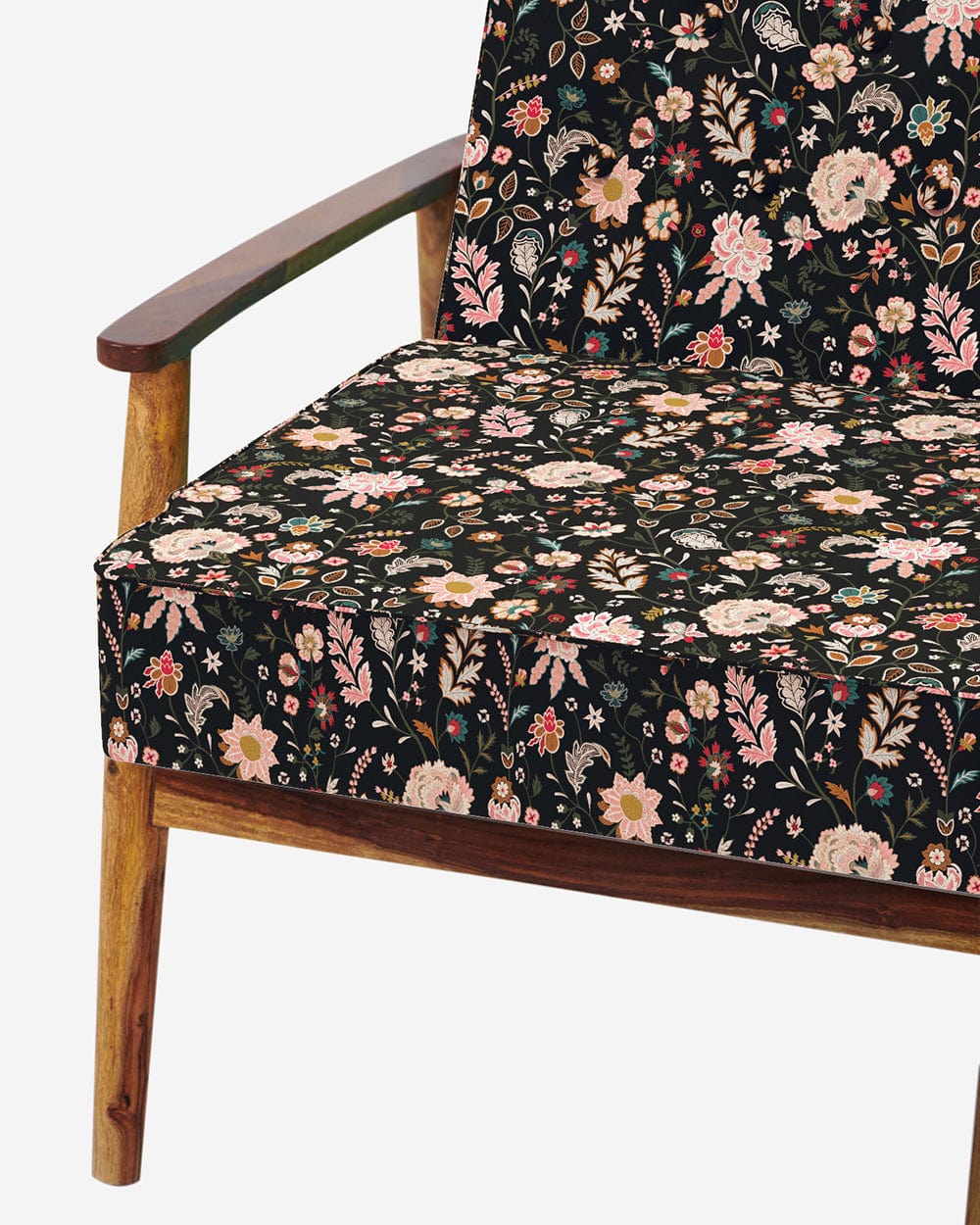 Memsaab Arm Chair - Bohemian Palampore Black - Image 6