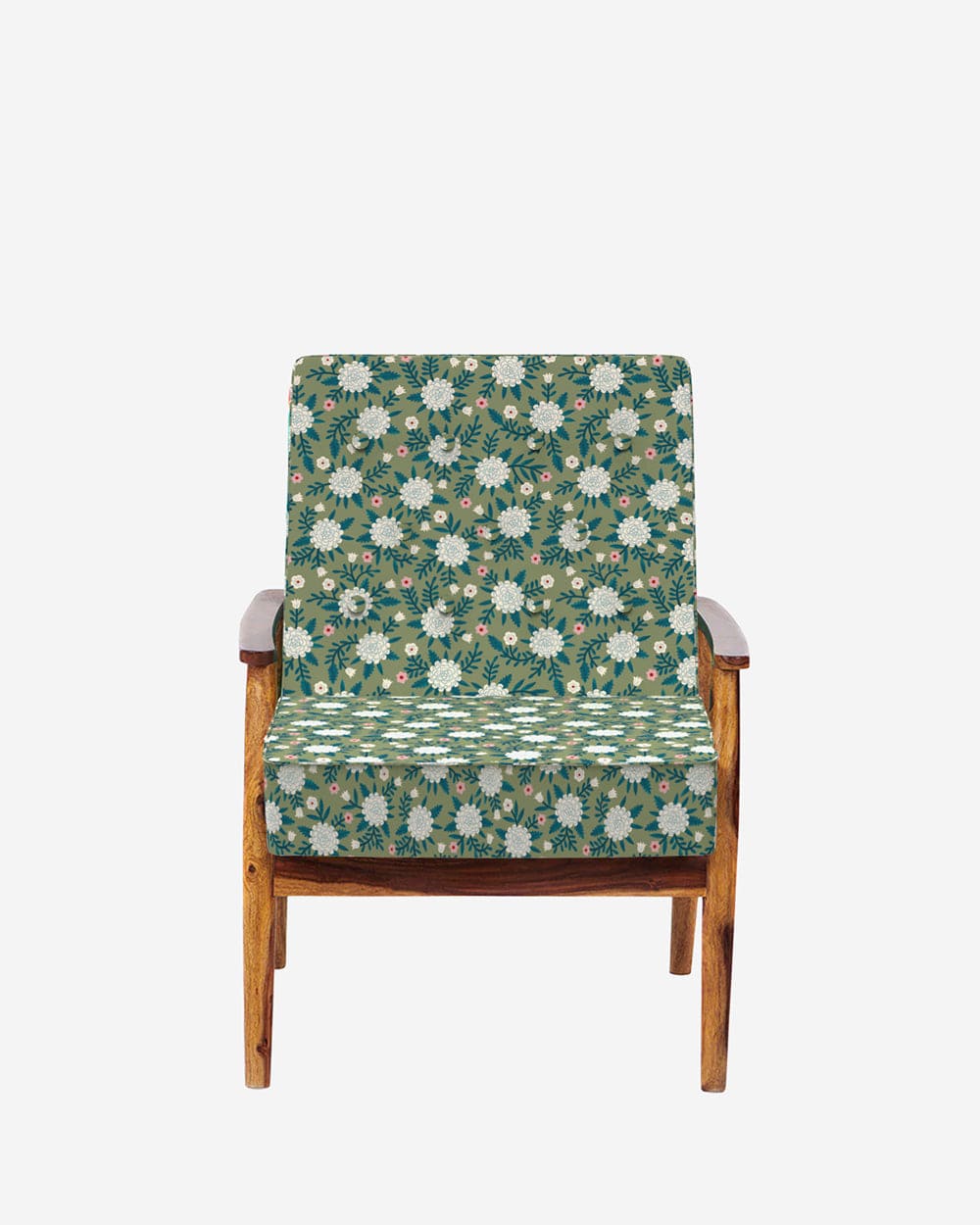 Memsaab Arm Chair - Spring Marigold Green - Image 2