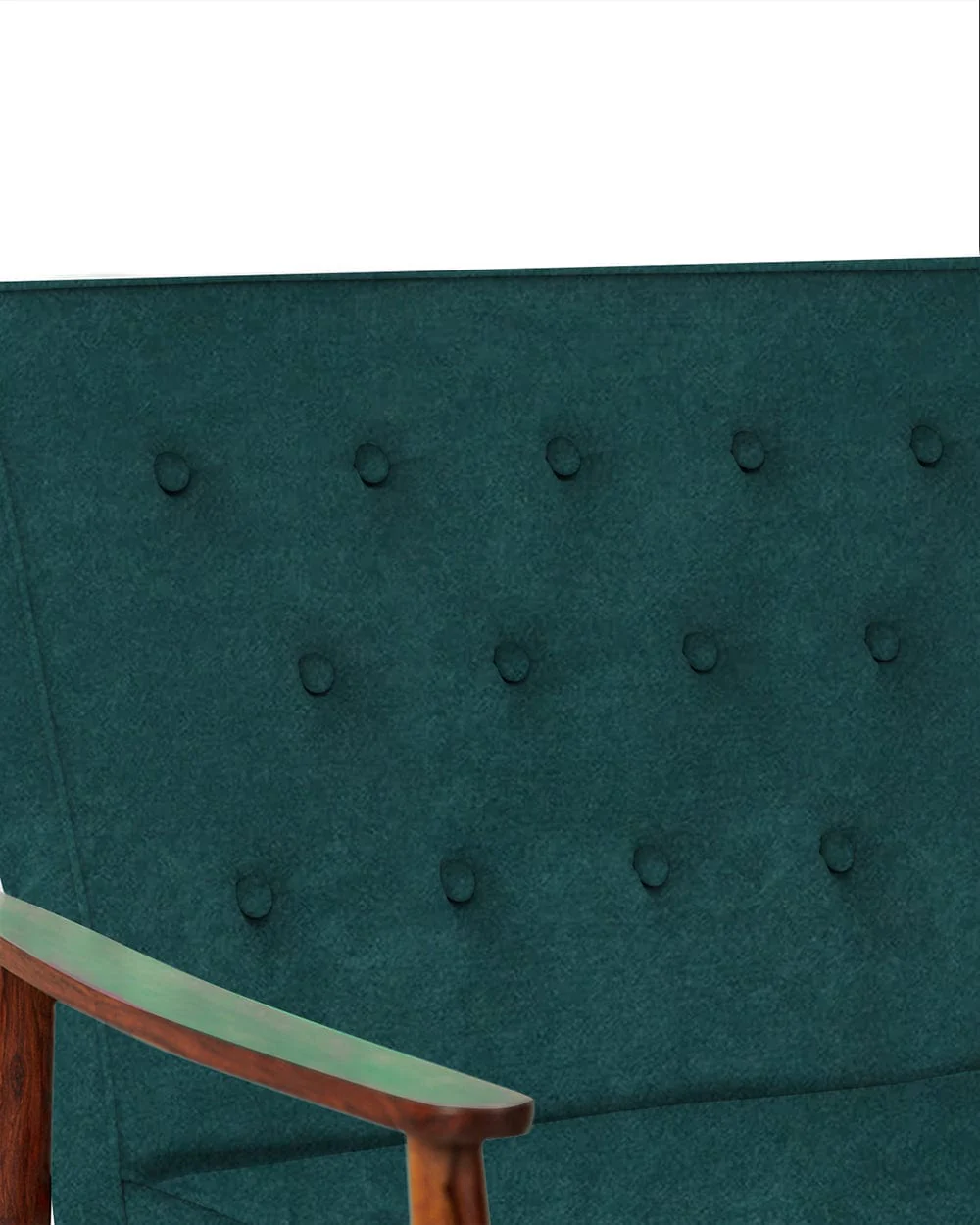 Memsaab Love Seat - Dark Green Velvet - Image 4