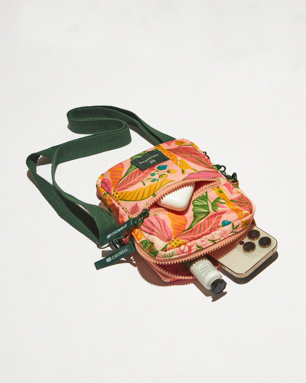 Mini Resort Crossbody Bag | Adjustable Sling| Water Resistant Fabric - Image 8
