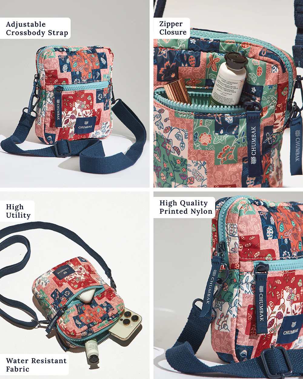 Mini Resort Crossbody Bag | Batik Patchwork - Image 4