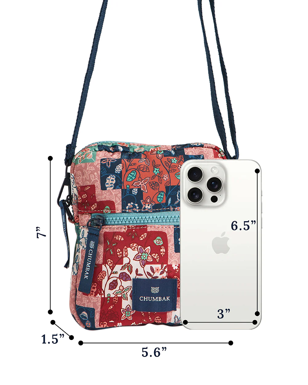 Mini Resort Crossbody Bag | Batik Patchwork - Image 5
