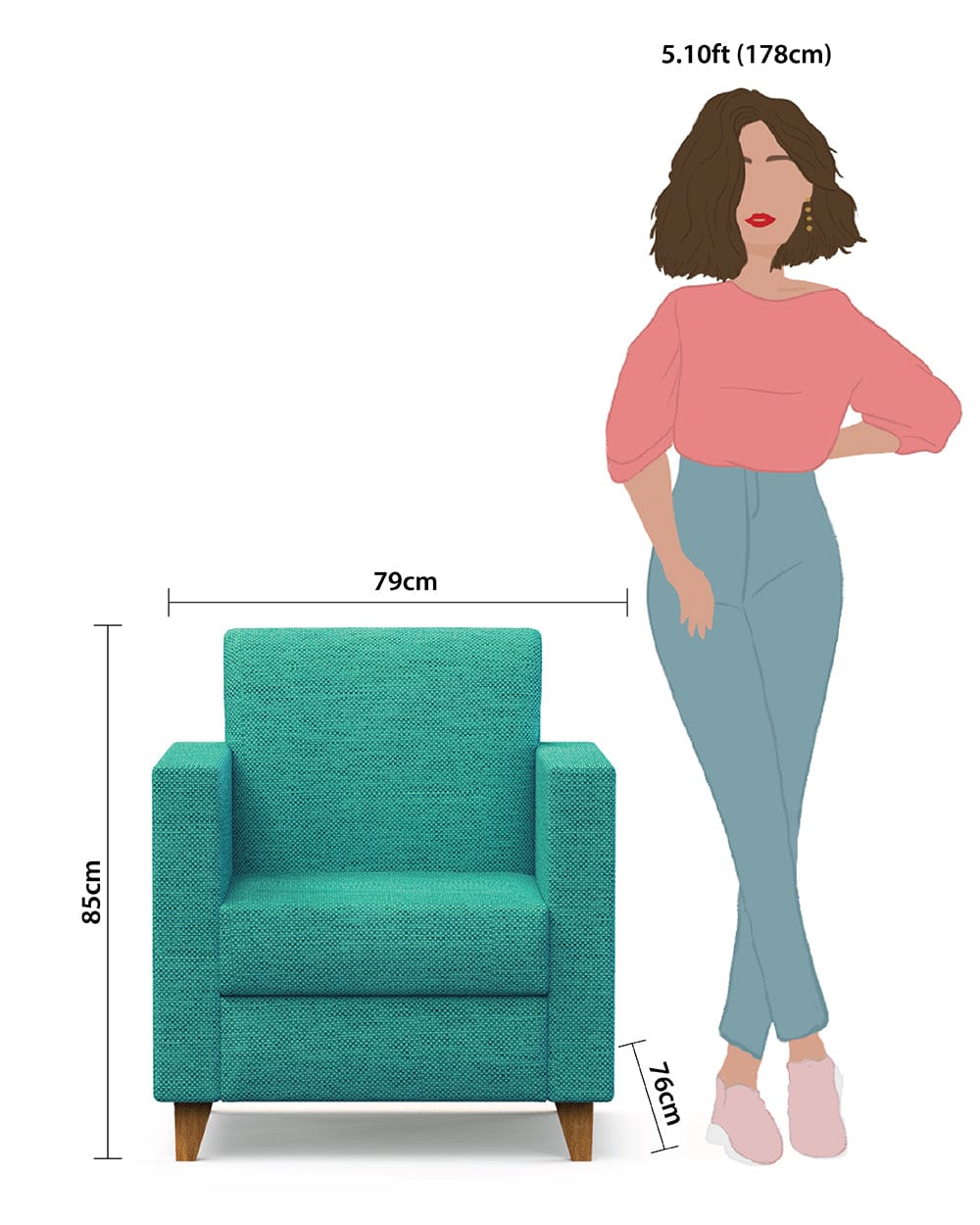 Modern Chair-Maldivian Teal - Image 6