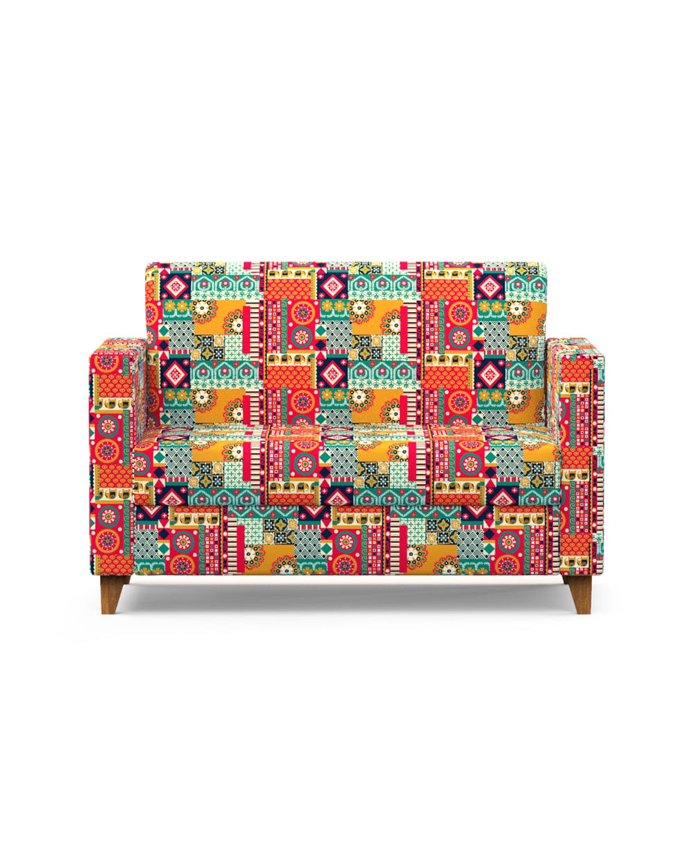 Modern Loveseat-Floral Swirls - Image 2