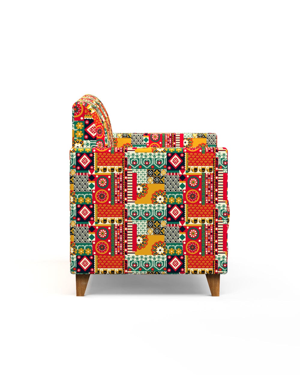 Modern Loveseat-Floral Swirls - Image 4