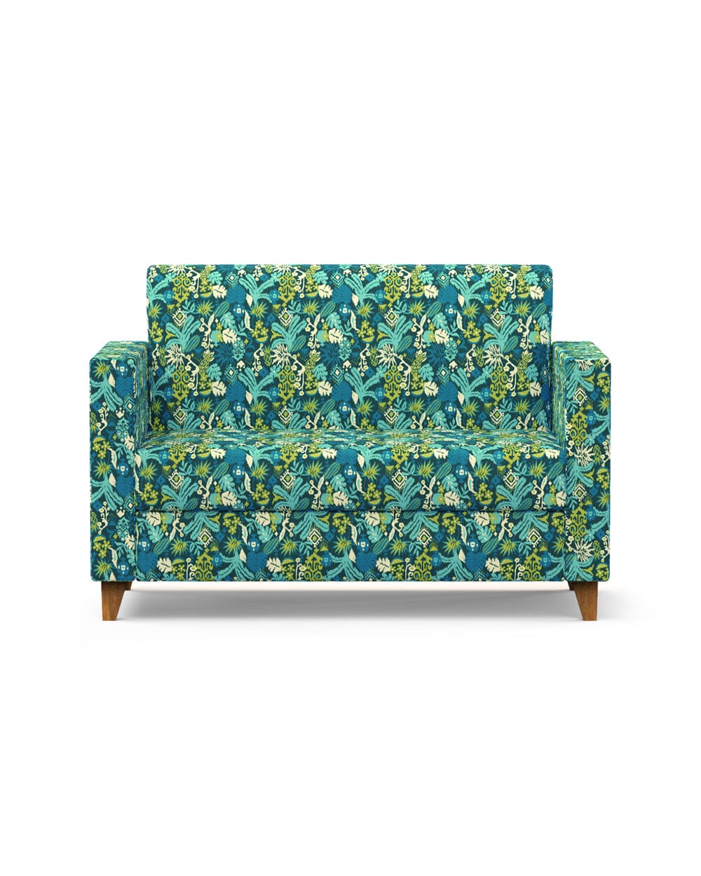 Modern Loveseat-Tropical Ikkat - Image 2