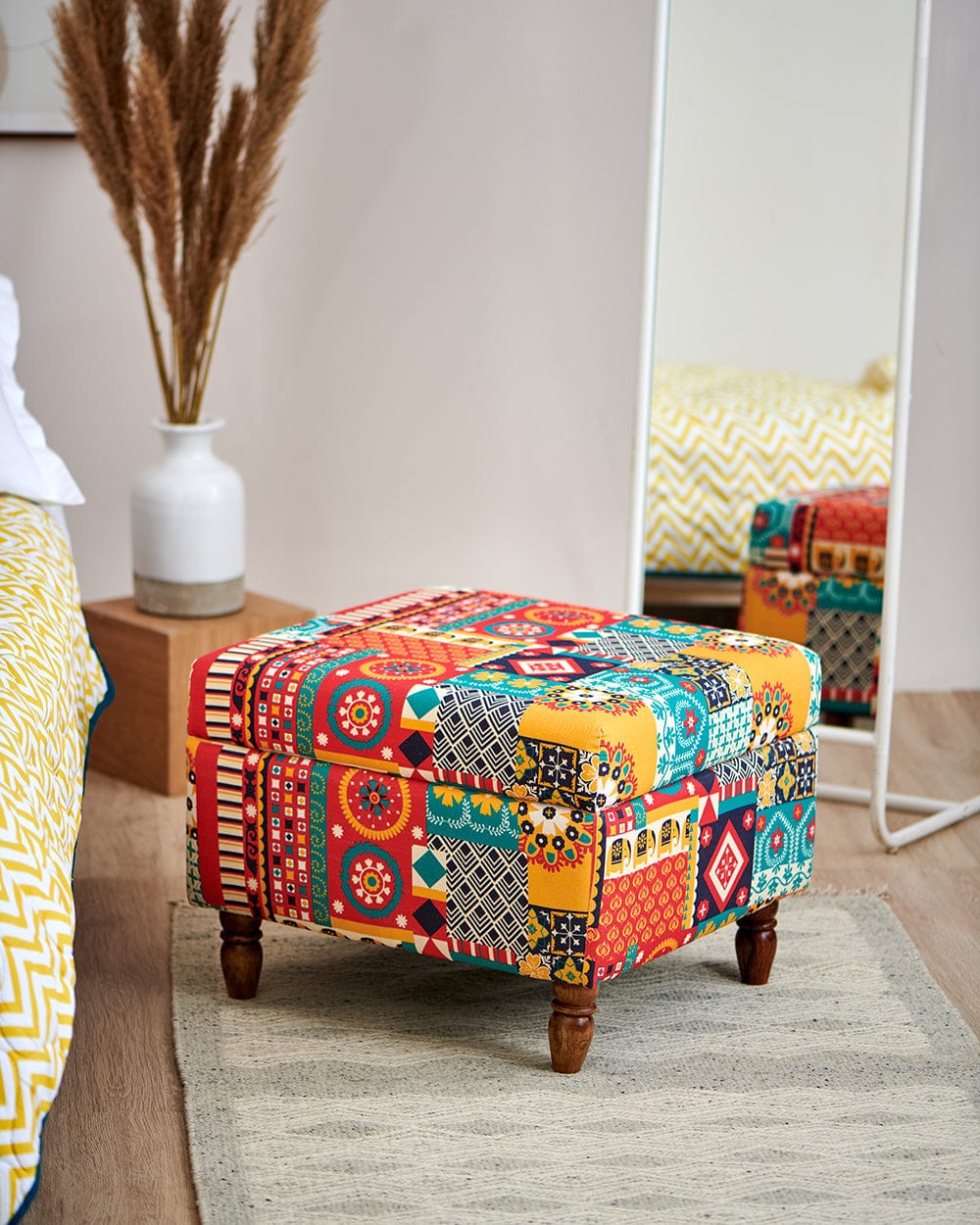 Modern Trunk Storage Ottoman - Image 9