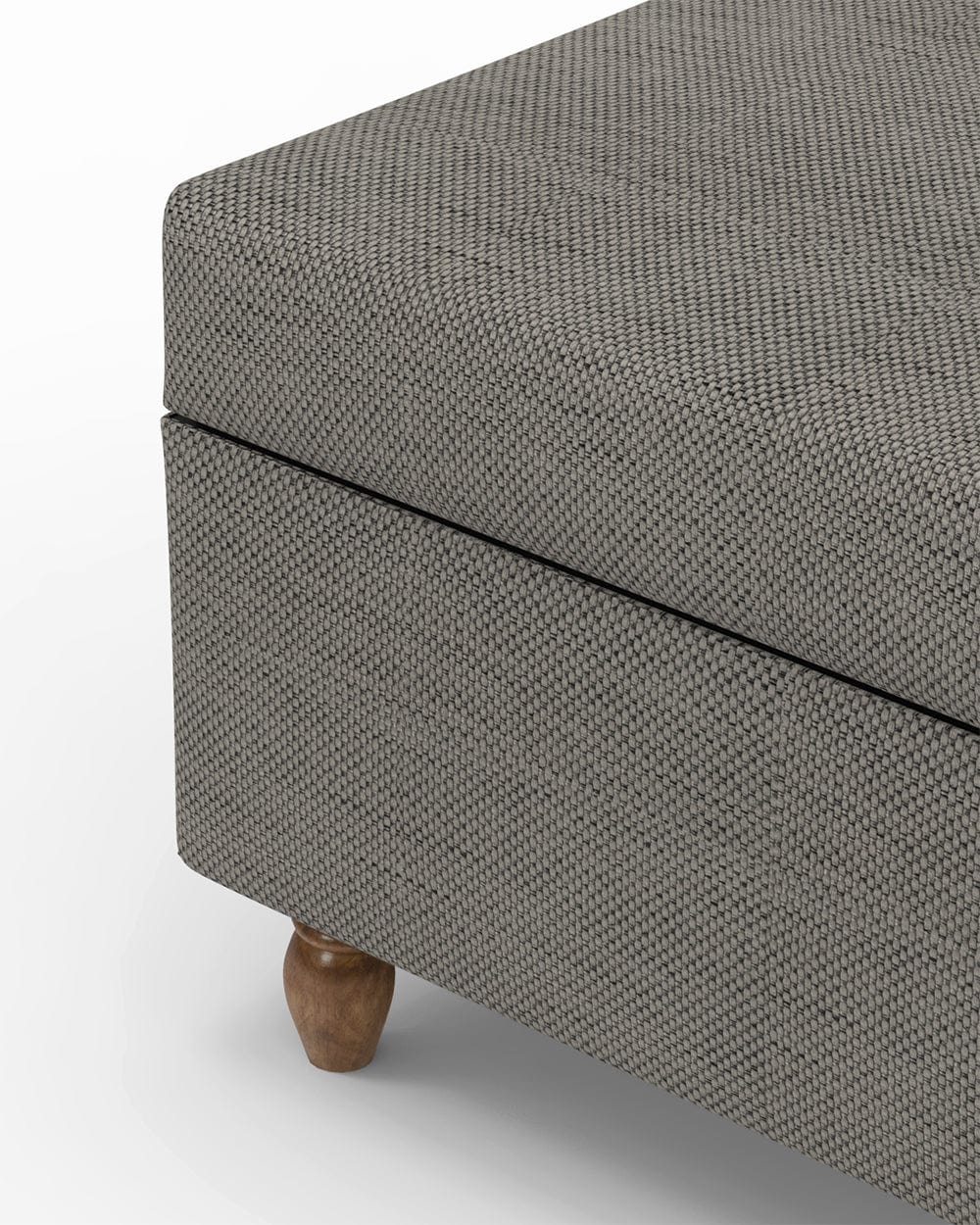 Modern Trunk Storage Ottoman - Bangalore Grey - Image 5
