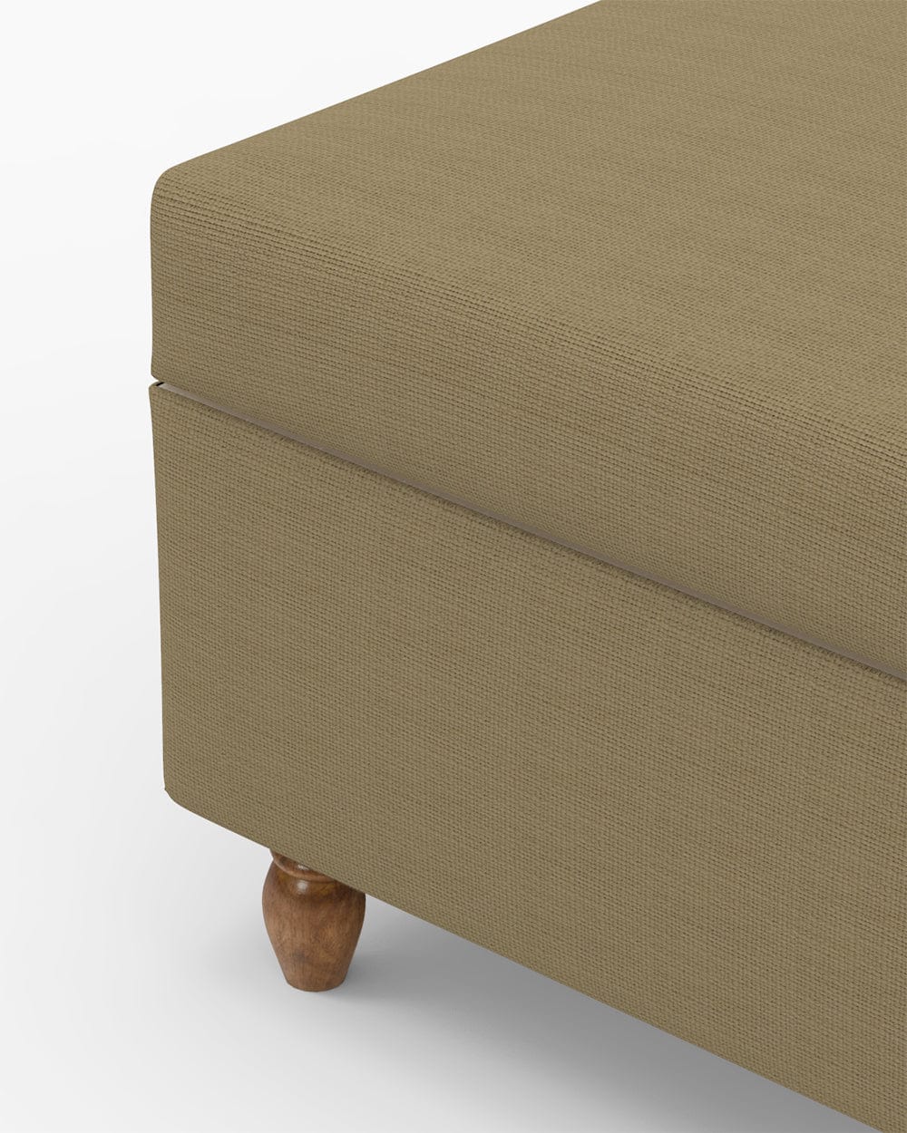 Modern Trunk Storage Ottoman - Beach Beige - Image 4